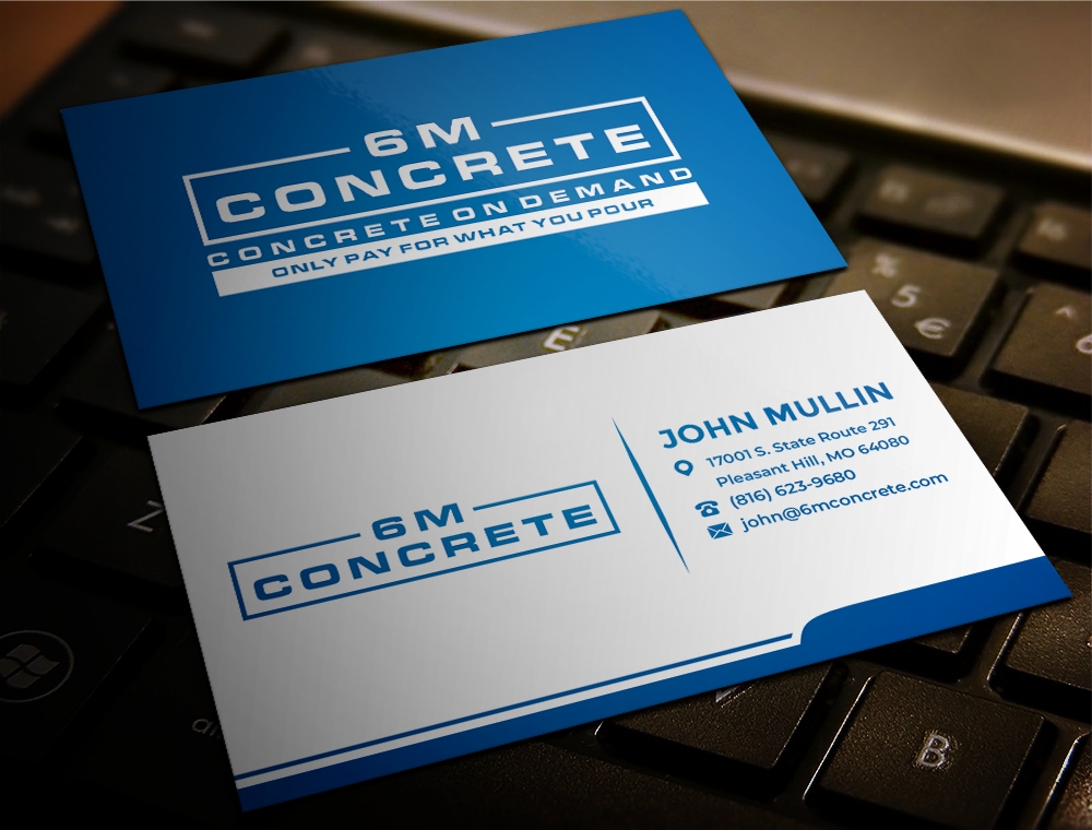 6M Concrete logo design by zizze23