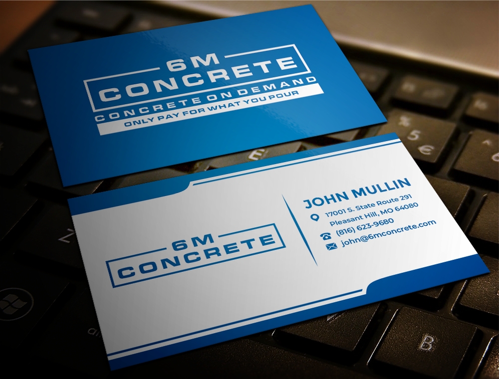 6M Concrete logo design by zizze23