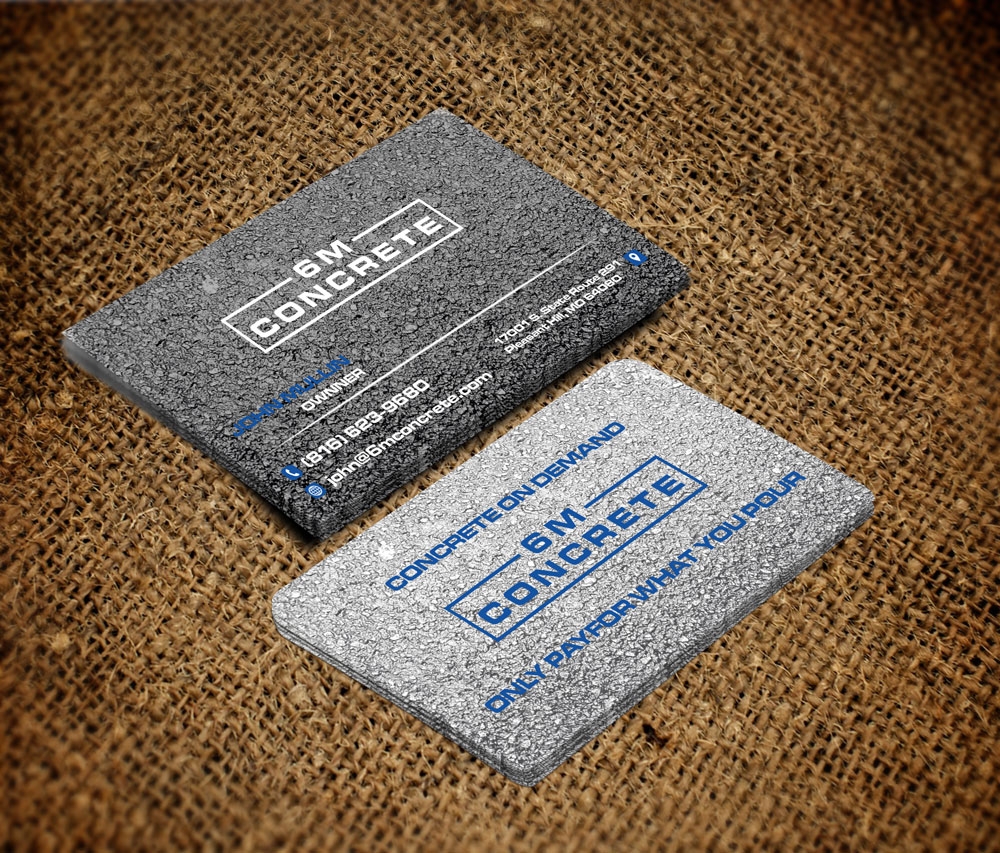 6M Concrete logo design by grea8design