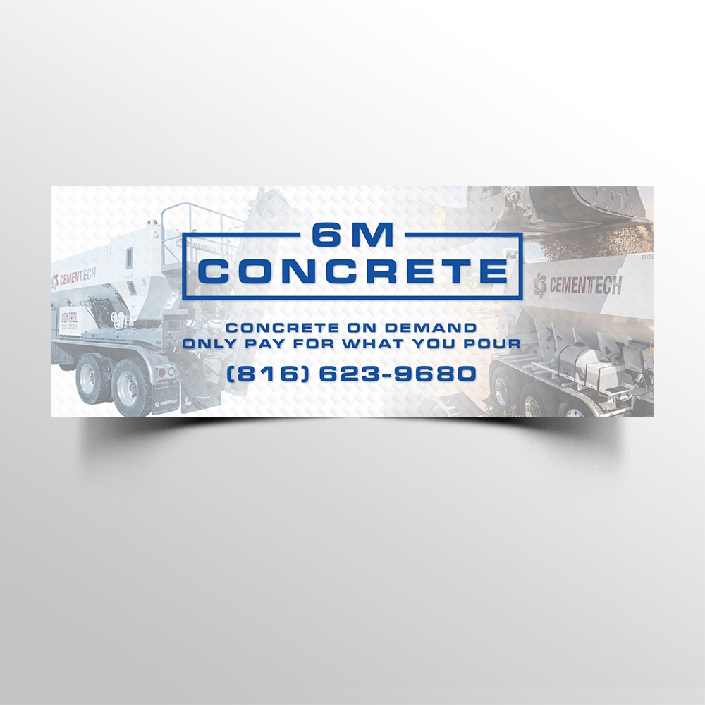 6M Concrete logo design by KHAI