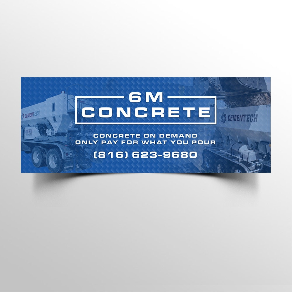 6M Concrete logo design by KHAI