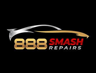 888 Smash Repairs logo design by kgcreative