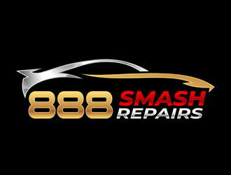 888 Smash Repairs logo design by kgcreative