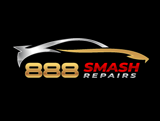 888 Smash Repairs logo design by kgcreative