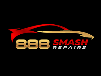 888 Smash Repairs logo design by kgcreative