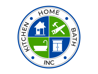 KHB Construction or Kitchen   Home   Bath inc  logo design by mutafailan