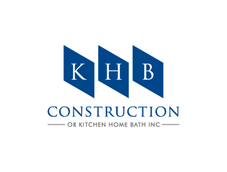 KHB Construction or Kitchen   Home   Bath inc  logo design by pencilhand