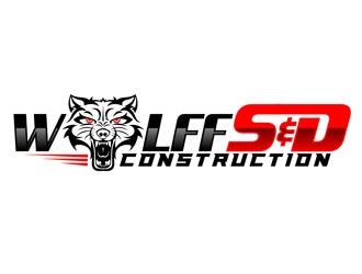 Wolff S & D Construction logo design by DreamLogoDesign