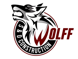 Wolff S & D Construction logo design by DreamLogoDesign