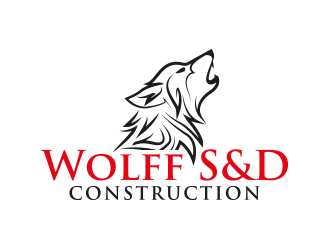 Wolff S & D Construction logo design by yippiyproject