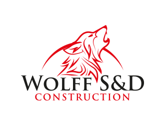 Wolff S & D Construction logo design by yippiyproject