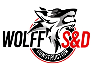 Wolff S & D Construction logo design by DreamLogoDesign