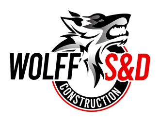 Wolff S & D Construction logo design by DreamLogoDesign