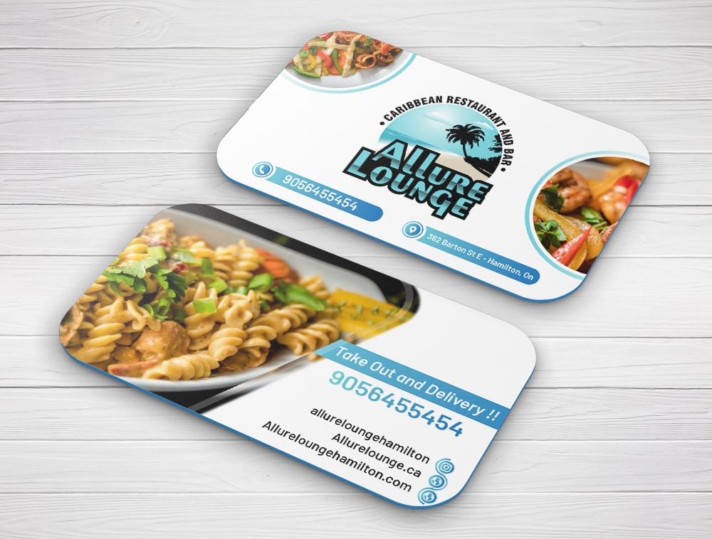 ALLURE LOUNGE (CARIBBEAN SEAFOOD RESTAURANT AND BAR) logo design by Niqnish