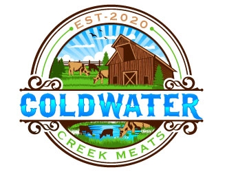 Cold Water Creek Meats logo design by Suvendu