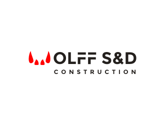 Wolff S & D Construction logo design by protein