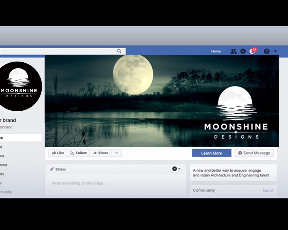 Moonshine Designs logo design by Aslam