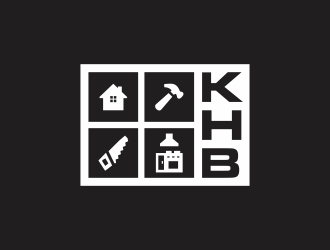 KHB Construction or Kitchen   Home   Bath inc  logo design by violin