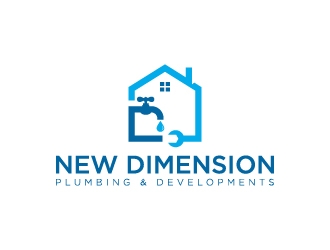 New Dimension Plumbing & Developments logo design by wongndeso