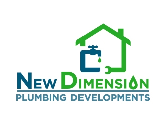 New Dimension Plumbing & Developments logo design by pilKB