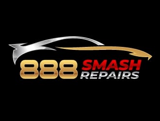 888 Smash Repairs logo design by kgcreative