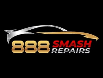 888 Smash Repairs logo design by kgcreative