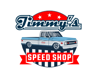 Jimmy’s Speed Shop logo design by brandshark