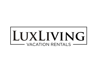 LuxLiving Vacation Rentals logo design by Franky.