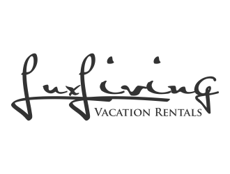 LuxLiving Vacation Rentals logo design by pel4ngi