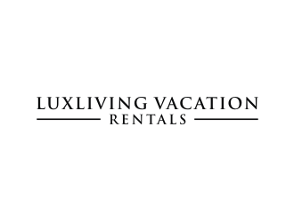 LuxLiving Vacation Rentals logo design by mbamboex