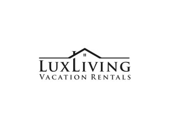 LuxLiving Vacation Rentals logo design by bombers