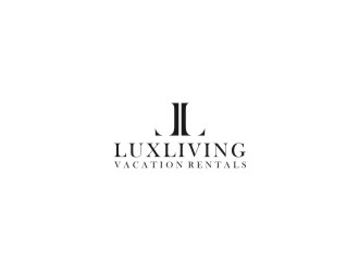 LuxLiving Vacation Rentals logo design by bombers