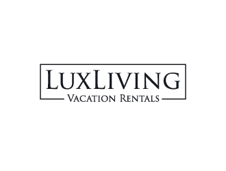 LuxLiving Vacation Rentals logo design by aryamaity