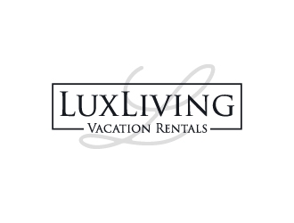 LuxLiving Vacation Rentals logo design by aryamaity