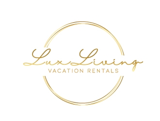 LuxLiving Vacation Rentals logo design by aryamaity