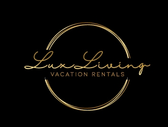 LuxLiving Vacation Rentals logo design by aryamaity