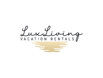 LuxLiving Vacation Rentals logo design by aryamaity