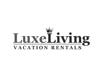 LuxLiving Vacation Rentals logo design by chad™