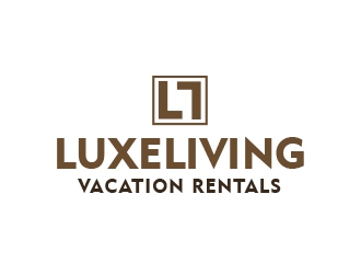 LuxLiving Vacation Rentals logo design by chad™