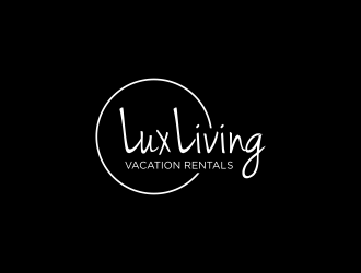 LuxLiving Vacation Rentals logo design by Avro