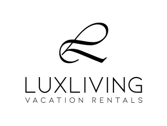 LuxLiving Vacation Rentals logo design by keylogo