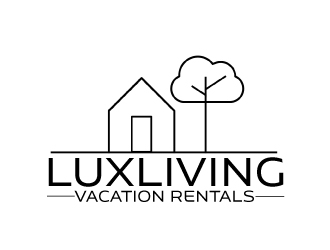 LuxLiving Vacation Rentals logo design by AamirKhan