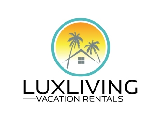 LuxLiving Vacation Rentals logo design by AamirKhan