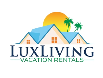 LuxLiving Vacation Rentals logo design by AamirKhan