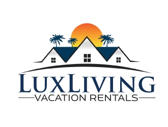 LuxLiving Vacation Rentals logo design by AamirKhan