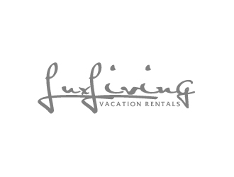 LuxLiving Vacation Rentals logo design by AamirKhan