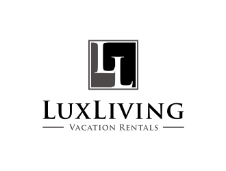 LuxLiving Vacation Rentals logo design by asyqh