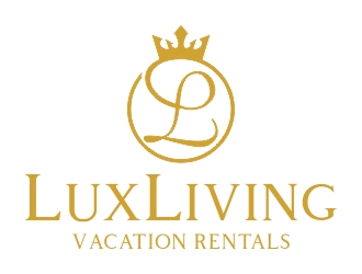 LuxLiving Vacation Rentals logo design by cikiyunn