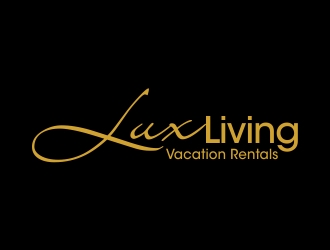 LuxLiving Vacation Rentals logo design by cikiyunn