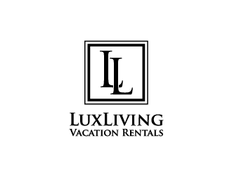 LuxLiving Vacation Rentals logo design by kgcreative